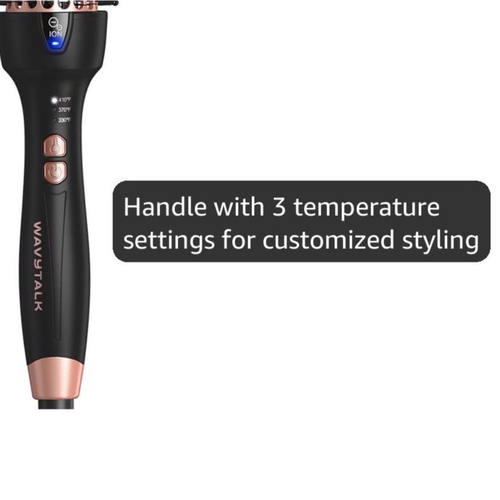 NWT Wavytalk 1.5” Thermal Brush Rose Gold Blowout Ionic Round Brush - Picture 13 of 15